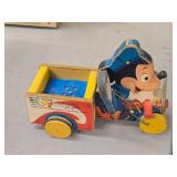 Vintage 1956 Mickey Mouse Safety Patrol Pull Toy