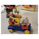 Vintage 1939 Mickey Mouse Xylophone Pull Toy