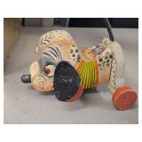 Vintage Wooden Pull Toy - No. 455 Nosey Pup by Fisher-Price (1950
