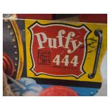 Vintage Wooden Pull Toy - Puffy Engine #444 by Fisher-Price (1951)