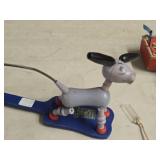 Vintage Paddle Toy - Dizzy Donkey Pop-Up Kritter by Fisher-Price (1920