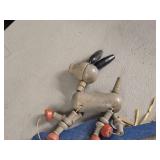 Vintage Paddle Toy - Dizzy Donkey Pop-Up Kritter by Fisher-Price (1920