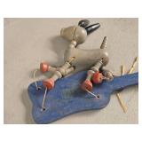 Vintage Paddle Toy - Dizzy Donkey Pop-Up Kritter by Fisher-Price (1920