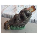 Vintage Chalkware Statue / Lone Star Beer Armadillo logo