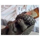 Vintage Chalkware Statue / Lone Star Beer Armadillo logo