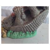 Vintage Chalkware Statue / Lone Star Beer Armadillo logo