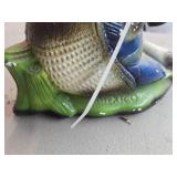 Vintage Texas Armadillo Mascot Drinking Lone Star Beer theme Chalkware Statue