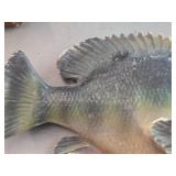 Vintage Sunfish theme Carnival Chalkware Sign / Grain Belt Beer logo