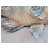 Vintage Sunfish theme Carnival Chalkware Sign / Grain Belt Beer logo