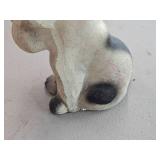 Vintage Mid 20th Century Terrier Puppy Dog theme Carnival Chalkware Statue