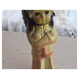 Vintage Native American theme Carnival Chalkware Statue
