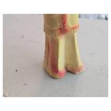 Vintage Native American theme Carnival Chalkware Statue