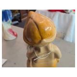 Vintage Kewpie Doll theme Carnival Chalkware Statue with (2) Tufts of Hair