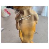 Vintage Kewpie Doll theme Carnival Chalkware Statue with (2) Tufts of Hair