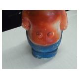 Vintage Organ Grinder Monkey Bank theme Carnival Chalkware Statue by Duquesne Statuary (1950