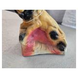 Vintage Lion theme Carnival Chalkware Statue