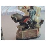 Vintage George Washington Riding Horse theme Carnival Chalkware Statue