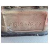 Vintage George Washington Riding Horse theme Carnival Chalkware Statue