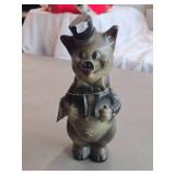 Vintage Formal Pig theme Carnival Chalkware Statue