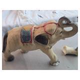 Vintage Circus Elephant theme Carnival Chalkware Statue