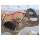 Vintage Circus Elephant theme Carnival Chalkware Statue