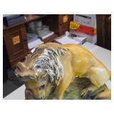 Vintage Lion theme Carnival Chalkware Figurine