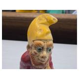 Vintage Gnome Keeper of the Keys theme Carnival Chalkware Statue