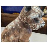 Vintage Goebel Schnauzer Puppy theme Carnival Chalkware Figurine