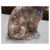 Vintage Goebel Schnauzer Puppy theme Carnival Chalkware Figurine