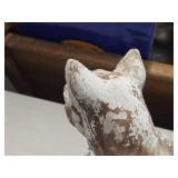 Vintage Goebel Schnauzer Puppy theme Carnival Chalkware Figurine