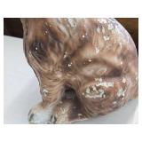 Vintage Goebel Schnauzer Puppy theme Carnival Chalkware Figurine