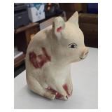 Vintage Sitting Pig theme Carnival Chalkware Figurine
