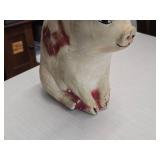Vintage Sitting Pig theme Carnival Chalkware Figurine