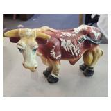 Vintage Bull theme Carnival Chalkware Piggy Bank