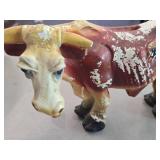 Vintage Bull theme Carnival Chalkware Piggy Bank