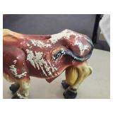 Vintage Bull theme Carnival Chalkware Piggy Bank
