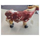 Vintage Bull theme Carnival Chalkware Piggy Bank