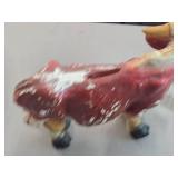 Vintage Bull theme Carnival Chalkware Piggy Bank