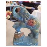 Vintage Circus Elephant theme Carnival Chalkware Figurine