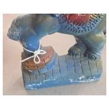 Vintage Circus Elephant theme Carnival Chalkware Figurine