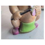 Vintage Native American Boy theme Carnival Chalkware Coin Bank by Duquesne Statuary