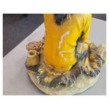 Vintage 17" Native American Woman theme Carnival Chalkware Figurine