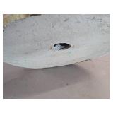 Vintage 17" Native American Woman theme Carnival Chalkware Figurine