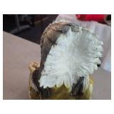 Vintage Native American Indian Chief Holding Peace Pipe theme Carnival Chalkware Figurine