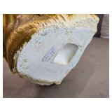 Vintage Native American Indian Chief Holding Peace Pipe theme Carnival Chalkware Figurine