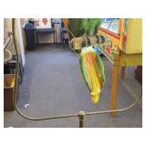 Vintage Parrot on a Branch theme Carnival Chalkware Figurine on a Bronze Colored Stand