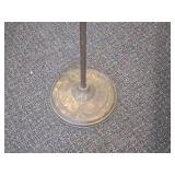 Vintage Parrot on a Branch theme Carnival Chalkware Figurine on a Bronze Colored Stand