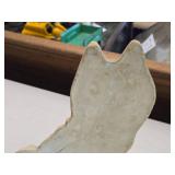 Vintage Collie Dog theme Carnival Chalkware Statue by Illinois Plastic Products Co (1950