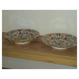 Lot of (3) Vintage Porcelain Deep Plates by Royal Vienna RB Austria 1 3/4" x 9 1/2"