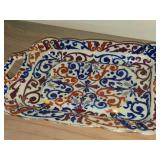 Vintage Porcelain 11-1/2" x 8" Plate and 9" x 6" Tray by Royal Vienna RB Austria